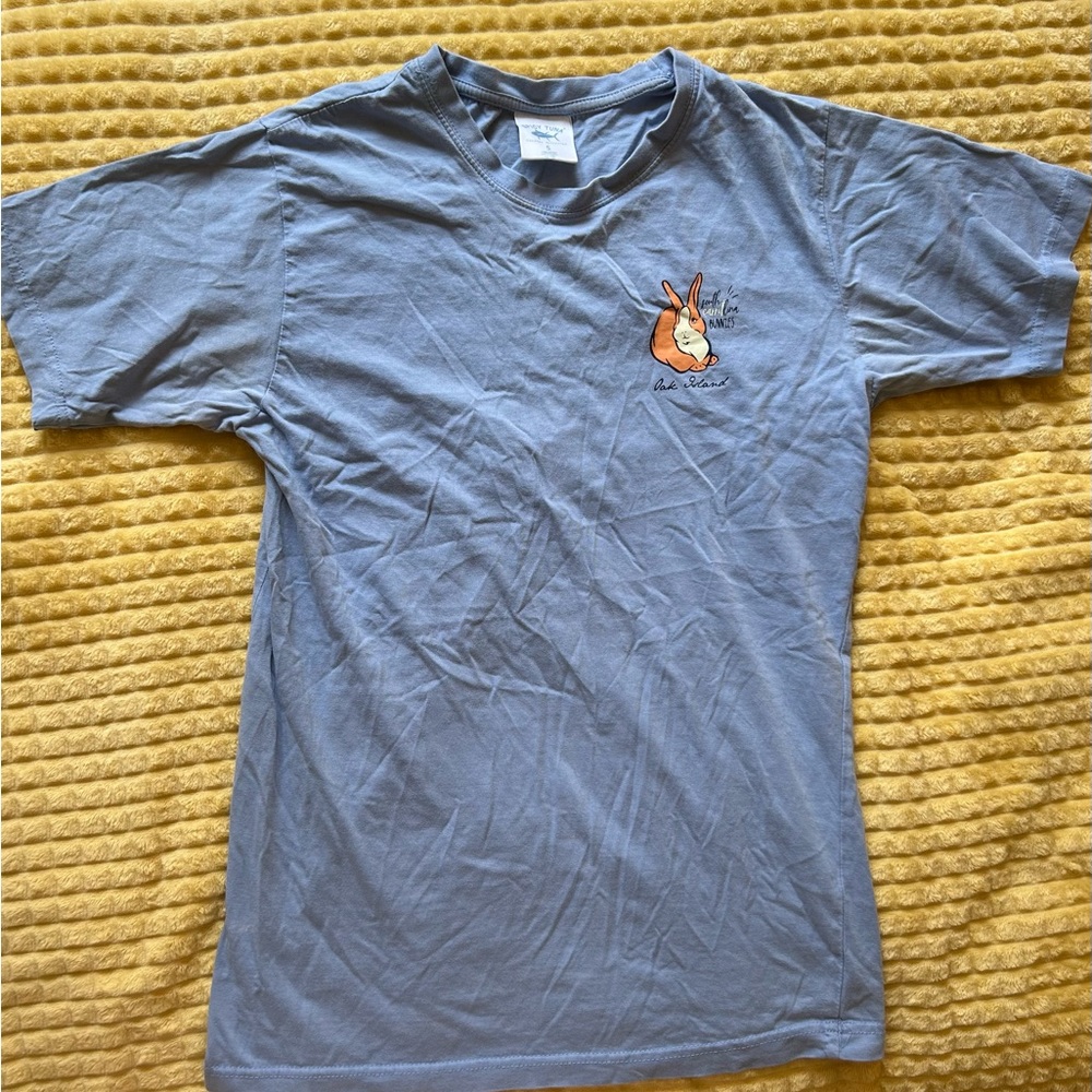 small coastal outfitters oak island bunnies shirt